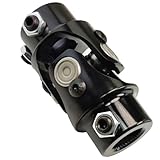 11/16" 36 Spline x 3/4" DD U Joint for Steering Shaft, 3-3/4 Inch Length Black Shaft Coupler Universal Joints Replacement
