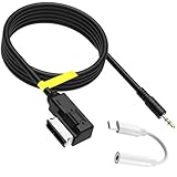 Acmerota 3.5mm AMI MDI MMI Cable Jack Connector AMI Cable with AUX Input Compatible for Audi A3/A4/A5/A6/A7/A8/S4/S6/S8/Q5/Q7/R8/TT, for VW MDI Box or MMI System, for Type-C Mobile Phone