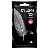 DYLON Hand Dye, Fabric Dye Sachet for Clothes, Soft Furnishings and Projects, 50 g - Smoke Grey