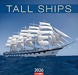 Tall Ships Kalender 2026: Großartige Fotos majestätischer Segelschiffe in einem großen Wandkalender. Das Querformat bringt die Windjammer in diesem großen Kalender perfekt zur Geltung.