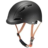 ROXX CRASEN Bike Helmet For Kids,260g Lightweight Commuting Road Biking Skating Helmet for Men Women, US CPSC & EU CE Standard, Adjustable Size 50-59cm (Black, M/51-59cm)