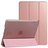 Smart Case for iPad 9.7-Inch Air 1 1st Gen (2013), iPad Air 2 2nd Gen (2014), iPad 5th Gen (2017) iPad 6th Gen (2018) With Auto Sleep/Wake, Magnetic Lightweight Protective Tablet Cover (Rose Pink)