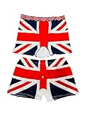 Union Jack Men Boxer Short. Union Jack British Flag Pattern underwear Union Jack Trunk In Size L Multicolour