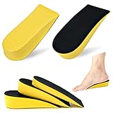 Fantasyon Height Increase Insoles Heel Lift Elevator Elastic Shock Absorption Shoe Insoles Invisible Heel Raise Honeycomb Heel Cushion Pads Heel Insole Shoe Lift Inserts