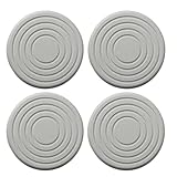 Skylarlife Absorbent Diatomite Coaster for Drinks and Plants Fast Water Absorption in Seconds, Odorless Diatomaceous Earth Non-Slip Insulation Protect Table Countertop from Damage Minimal Set of 4