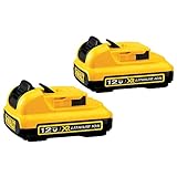 DEWALT DCB127-2 12V Max Lithium Battery, 2-Pack
