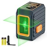 CIGMAN Green Laser Level with Self-Levelling and Manual Modes, 30m Range (Pulse Mode Extend 50m with Receiver), 4 Brightness Levels, ±0.3mm/m High Precision, Includes 2 AA Batteries & Mounting Bracket