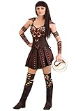Xena Warrior Princess Women's Fancy Dress Costume Medium Brown