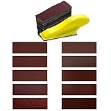 Micro Sander for Small Projects finger sander for crafts with 100pcs 90X 30mm Assorted Sandpaper of 60 120 240 400 600 800 1000 1200 1500 2000 Grit for DIY Crafts Polishing Sanding