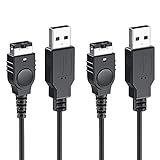 Mellbree Charger for GBA/SP/DS 1.2M 2 Pack, USB Charging Cable Lead for Nintendo Gameboy Advance SP (GBA SP), Nintendo DS Original Console (NDS)