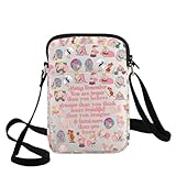 WZMPA Dumbo Elephant Crossbody Bag Flying Elephant Gift You Are Braver Stronger Beautiful Than You Know Dumbo Shoulder Bag Dumbo Merch (Always Dumbo CB)