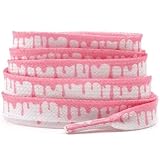 Wudaizhi 1pair Ice Cream Shoelaces Flat Shoe Laces Flowing Shoelace Replacement Shoe Laces Shoes Strings