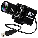 ELP USB Camera 8MP 10X Optical Zoom Webcam 5-50mm Varifocal Lens, USB Webcam With CMOS IMX179 Image Sensor Video Conference Close-up Web Cameras Plug and Play For Windows Linux Raspberry Pi Camera
