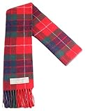 Fraser (Red) Long Tartan Scarf - Premium Quality, Brushed Lambswool. Available in selection of Tartans