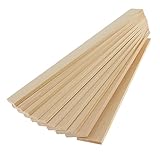 Unfinished Wood Pieces -dix-Pack Wooden Rectangle Cutout, Rustic Wood for Home Decoration, DIY Supplies, Wooden Rectangle Boards, 30cm