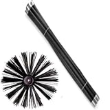 New Chimney Flue Cleaning RODS x 10 X 920MM RODS & 400MM Sweep Brush Sweeping Set KIT 9M Long -EQUIP247UK