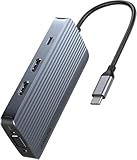Anker 8-in-1 USB C Hub, USB C Docking Station Triple Display Multi-Port USB C Dock with 2 HDMI 4K and VGA 1080p, 5Gbps Data Transfers, USB Ports for MacBook Air/Pro, Dell XPS, iPad Pro, and More