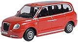 Oxford Diecast 76TX5002 LEVC Electric Taxi Tupelo Red OO Gauge