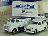 CORGI MORRIS MINOR & BEDFORD CA MODEL VAN GIFT SET THE TIMES NEWSPAPER 1:43 977