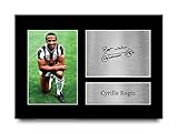 HWC Trading A4 Cyrille Regis West Brom Gifts Printed Signed Autograph Picture for Football Fans and Supporters