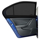 DIZA100 Car Side Window Sun Shade 2Pack, Sun Shade Blocking Mosquito Net, Protection for Kids/Baby/Adults/Pets - 42"x20" Fits All 98% Cars