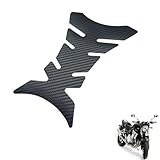 generic motorcycle tank protector Compatible with Suzuki GSF 1250 Bandit Streetfighter 2007,Accessory modification, 1PCS Fuel tank decoration Carbon Fiber(black)