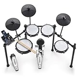 Alesis Nitro Max Kit Electric Drum Kit with Quiet Mesh Pads, 10" Dual Zone Snare, Bluetooth, 440+ Authentic Sounds, Drumeo, USB MIDI, Kick Pedal