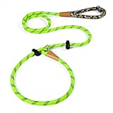lynxking Slip Lead Dog Leash Reflective, 6 FT x 1/2" Heavy Duty Comfortable Strong Rope Leash for Large, Medium Dogs, No Pull Pet Training Lead
