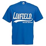 Linfield Irish Ireland Football Tshirt dad Team Husband Mens Present Gift Shirt Premium Soccer League Club Black