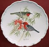 Royal Albert China Decorative Plate Birds Of The World Collection - SCARLET HONEYEATER