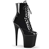 Pleaser FLAMINGO-1020 Blk Pat/Blk