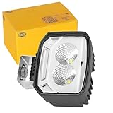 HELLA 1GA 996 588-011 LED-Worklight - Power Beam S - 12/24V - 1000lm - Bolted/mounting - Swivelling Mounting Bracket/Suspended/Vertical - Long-range illumination - Plug: DEUTSCH plug - Quantity: 1