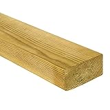 C24 Sawn Treated Timber Joist 45x95mm 1.2M (4x2 Inch) Pack of 1