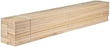 STOREX Pack Of 10 Heavy Duty Wooden Bunkie Board Replacement Slats in 3 Feet Single/ 4 Feet Small Double/ 4 Feet 6 Inch Double/ 5 Feet king Size/ 6 Feet Super King Size Slats (3 Feet Single)