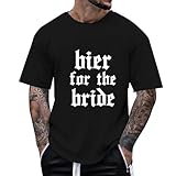 Unisex T-Shirt with Casual Graphic Print for Men Women Comfortable Short Sleeve Summer Wear for Outdoor Activities Leisure, black, S