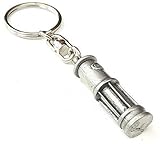 Emblems-Gifts Miners Lamp Handcrafted From English Pewter Key Ring + 59mm button badge + gift bag