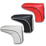 Golf Blade Putter Cover Headcover Black Mid Mallet Club Protector Magnetic Bar Closure For Scotty Cameron Taylormade Odyssey (White)