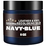 STARTSO WORLD Leather Recoloring Balm 200m | Navy Blue Leather Repair Kit for Furniture, Leather Color Restorer for Couches | Leather Dye | Repair, Restore & Renew Old, Faded Leather