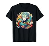 Celebrate Asian Traditions Chinese New Year 2025 Year of the Snake T-Shirt - Black, Size S, Unisex-Adults, Short Sleeve, Classic Fit, Snake Design
