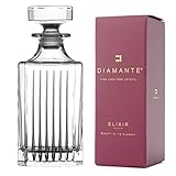 DIAMANTE Whisky Decanter “Broadway” Collection | Crystal Decanter 750ml | Gift Box