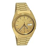 Seiko 5 Mens Analogue Automatic Watch with Stainless Steel Gold Plated Bracelet SNXL72K1