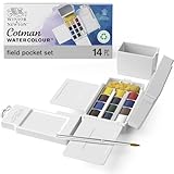 Winsor & Newton Cotman Water Colours - 1/2 Pans, Field Box