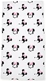 Jay Franco Disney Minnie Mouse Style 86cm x 162cm 100% Large Cotton Beach Towel,White