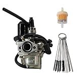 Dokili Carburettor for Speedfight 50cc Scooter 1 & 2, for Peugeot Honda Elite Dio 50 All 50cc 2-Stroke Scooter with 1P40QM/B Engine