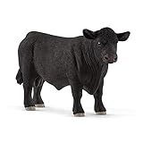 SCHLEICH 13879 Black Angus bull Farm World Toy Figurine for children aged 3-8 Years