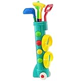 MTS Childs Junior Golf Caddy Set Balls Clubs Trolley Kids Outdoor Garden Game Toy