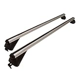 MP Essential Universal 1.2m 90kg Locking Aluminium Car Roof Bars Cross for Profile Flush Rails