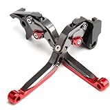 E-SPEEDMTC for Triumph Speed Triple 1050 / R 2011-2015 Modified CNC Aluminum Alloy Length Adjustable Foldable Brake Clutch Lever Accessories (Red)