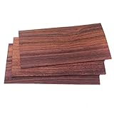 Alnicov Guitar Veneer, 3Pcs Rosewood Wood Guitar Head Veneer Shell Sheet Headplate Replacement