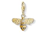 Thomas Sabo Women Charm Pendant Bee Charm Club 925 Sterling Silver 1449-414-39